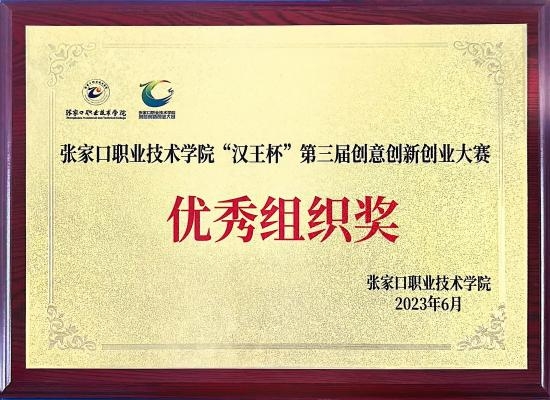 第三届创意创新创业大赛优秀组织奖