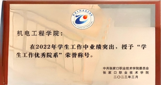2022年学生工作优秀院系